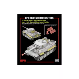   RFM2006 Upgrade Solution Series for Tiger I Initial Production Early 1943 North African Front/Tunisia 1/35 fotómaratott és 3D kiegészítők