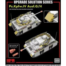   RFM2009 Upgrade Solution Series for Pz.Kpfw.IV Ausf.G/ H 1/35 fotómaratott kiegészítők