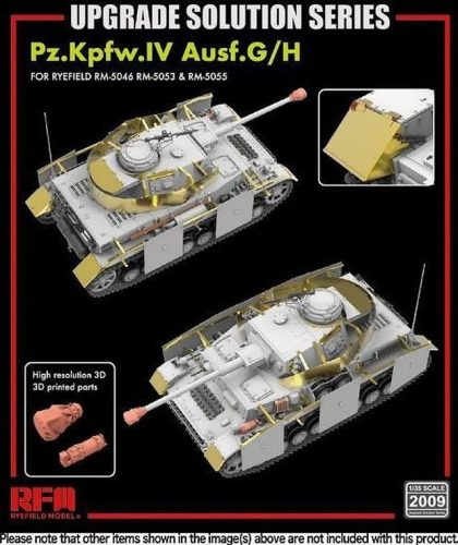 RFM2009 Upgrade Solution Series for Pz.Kpfw.IV Ausf.G/ H 1/35 fotómaratott kiegészítők