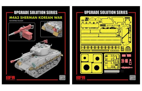RFM2017 Upgrade Solution Series M4A3 SHERMAN KOREAN WAR 1/35 fotómaratott és 3D kiegészítők