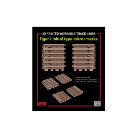  RFM2019 Workable Track Links for TIGER I initial type mirror tracks (3D Printed) 1/35 működőképes lánctalp makett