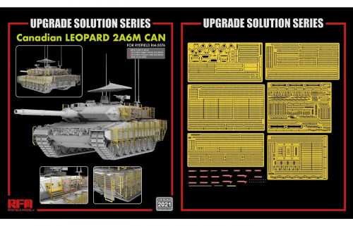 RFM2021 Upgrade Solution Series Canadian Leopard 2A6M CAN 1/35 fotómaratott és 3D kiegészítők
