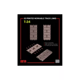   RFM2023 Workable Track Links for T-34 (3D Printed) 1/35 működőképes lánctalp makett