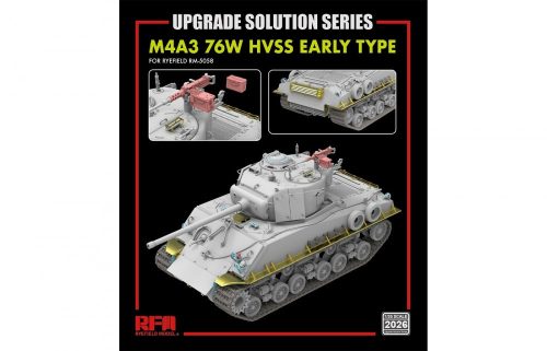 RFM2026 Upgrade Solution Series M4A3 76W HVSS Early Type 1/35 fotómaratott és 3D kiegészítők