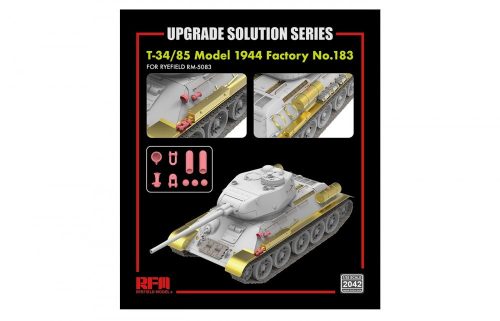 RFM2042 Upgrade Solution Series T-34/85 Model 1944 Factory No. 183 1/35 fotómaratott és 3D kiegészítők