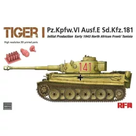   RFM5001U Tiger I Initial Production, Early 1943, North African Front / Tunisia, 3D parts 1/35 harckocsi makett