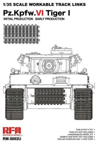 RFM5002U Működőképes lánctalp Tiger I Initial Production / Early Production Up-grade Version 1/35 makett