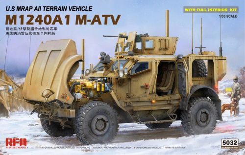 RFM5032 U.S MRAP All Terrain Vehicle M1240A1 M-ATV With full interior 1/35 harcjármű makett