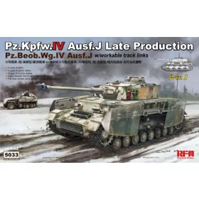   RFM5033 Pz.Kpfw. IV Ausf. J Late Production / Pz.Beob.Wg. IV Ausf. J (2 in 1) 1/35 harckocsi makett