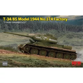   RFM5040 Soviet T-34/85 Model 1944 No.174 Factory w/ workable track links 1/35 harckocsi makett