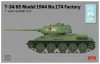 RFM5040 Soviet T-34/85 Model 1944 No.174 Factory w/ workable track links 1/35 harckocsi makett