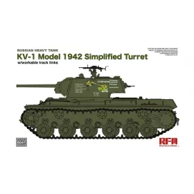   RFM5041 Russian Heavy Tank KV-1 Model 1942 Simplified Turret w/ workable track links 1/35 harckocsi makett