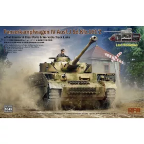   RFM5043 Sd.Kfz. 161/2 Panzerkampfwagen IV Ausf. J Last Production with Full Interior & Clear Parts & Workable Track Links 1/35 harckocsi makett