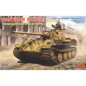   RFM5045 German Medium Tank Sd.Kfz.171 Panther Ausf. F w/ workable track, Kw.K L/70 & Kw.K L/100 1/35 harckocsi makett