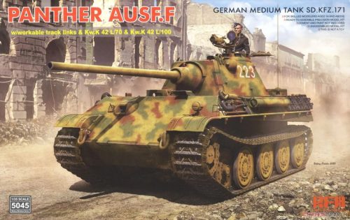 RFM5045 German Medium Tank Sd.Kfz.171 Panther Ausf. F w/ workable track, Kw.K L/70 & Kw.K L/100