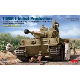   RFM5050 German Tiger I Initial Production Early 1943 North African Front/Tunisia with Full Interior 1/35 harckocsi makett