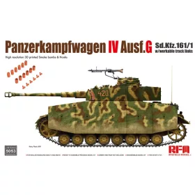   RFM5053 German Panzerkampfwagen IV Ausf. G Sd.Kfz. 161/1 w/with workable track links 1/35 harckocsi makett