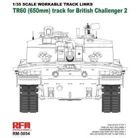   RFM5054 Workable Tracks for Challenger 2 TR60 1/35 működőképes lánctalp makett