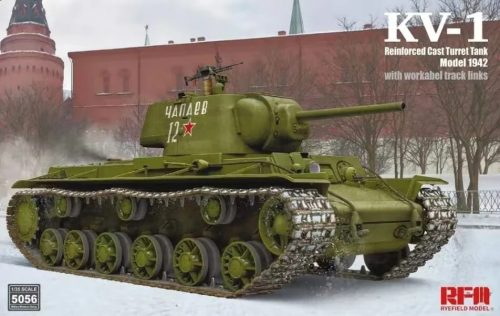 RFM5056 Soviet KV-1 Reinforced Cast Turret mod.1942 w/workable track links 1/35 harckocsi makett