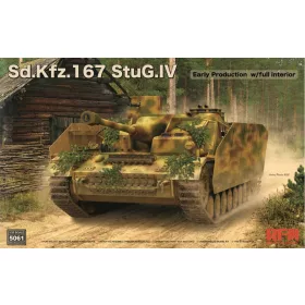   RFM5061 German Sd.Kfz. 167 StuG IV Early Production w/full interior 1/35 harckocsi makett