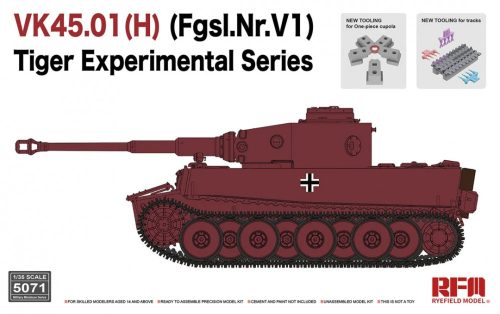 RFM5071 Tigris I, VK45.01(H) (Fgsl.Nr.V1) Tiger Experimental Series 1/35 harckocsi makett