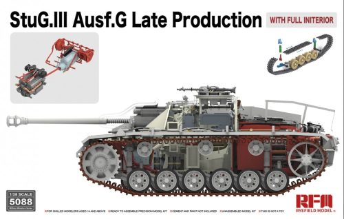RFM5088 StuG.III Ausf.G Late Production with full interior 1/35 harckocsi makett