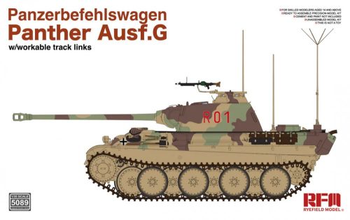 RFM5089 Panzerbefehlswagen Panther Ausf.G 1/35 harckocsi makett