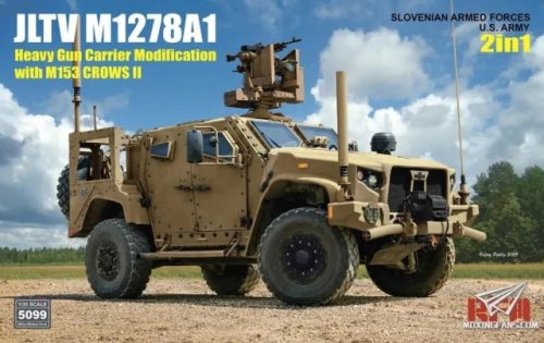 RFM5099 JLTV M1278A1 Heavy Gun Carrier Modification with M153 Crows II US Army / Slovenian Armed Forces 1/35 harcjármű makett