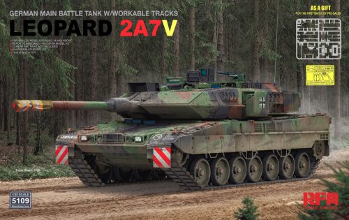RFM5109 German Main Battle Tank Leopard 2 A7V 1/35 harckocsi makett