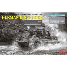   RFM5125 German King Tiger Panzerkampfwagen VI Tiger Ausf.B Sd.Kfz. 182 Henschel Turret Standard Version 1/35 harckocsi makett