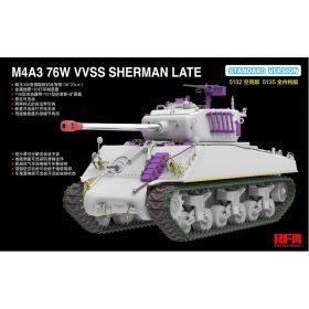   RFM5132 US M4A3 Sherman 76W VVSS Late Standard Version 1/35 harckocsi makett