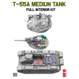   RFM5155 T-55A Medium Tank Full Interior Kit 1/35 harckocsi makett
