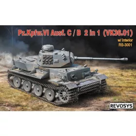   RS3001 German Pz.Kpfw.VI Ausf C/ B(VK36.01) 2 in 1 w/ interior - belső térrel 1/35 harckocsi makett