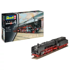   Revell 2172 Express Locomotive BR 01 & Tender 2'2' T32 (2172) vasút makett (1/87)