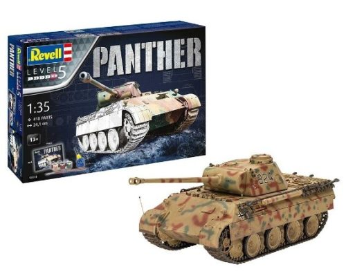 Revell 3273 Gift Set Panther Ausf. D 1/35 (03273) harckocsi makett