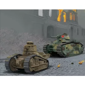  Revell 3278 Char B.1 bis & Renault FT.17 1/76 (3278) harckocsi makett