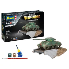   Revell 3299 First Diorama Set - Sherman Firefly 1/76 (03299) harckocsi makett