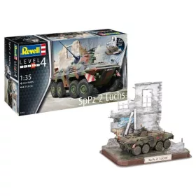   Revell 3321 SpPz2 Luchs & 3D Puzzle Diorama 1/35 (3321) harcjármű makett