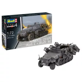   Revell 3324 Sd.Kfz. 251/1 Ausf. C + Wurfr. 40 1/72 (3324) katonai jármű makett