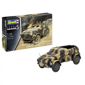   Revell 3335 German Command Armoured Vehicle Sd.Kfz.247 Ausf.B 1/35 (03335) katonai jármű makett