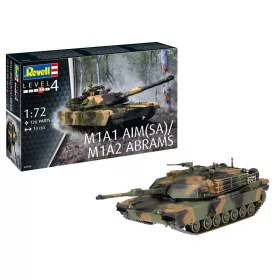   Revell 3346 M1A1 AIM (SA) / M1A2 Abrams 1/72 (03346) harckocsi makett