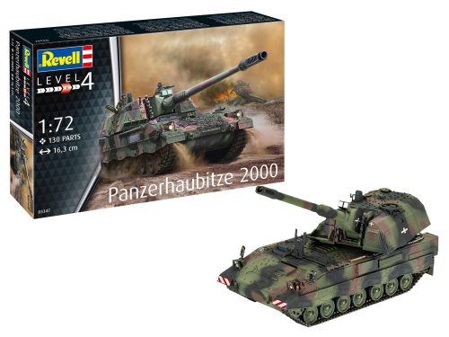 Revell 3347 Panzerhaubitze 2000 1/72 (03347) harckocsi makett