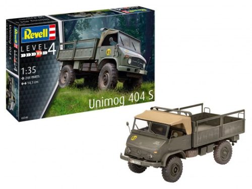 Revell 3348 Unimog 404 S 1/35 (03348) katonai jármű makett