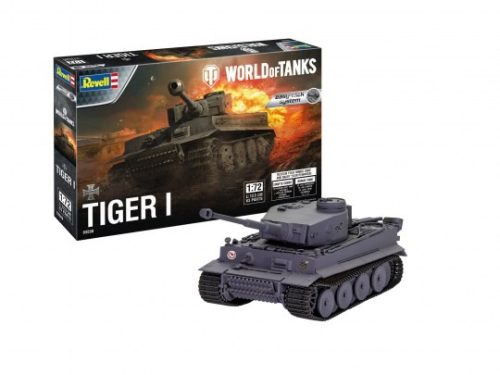 Revell 3508 Tiger I 1/72 Easy-Click (03508) (World of Tanks) harckocsi makett