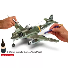   Revell 36200 Aqua Model Color - German Aircraft WWII. akril makett festék szett, 8 db