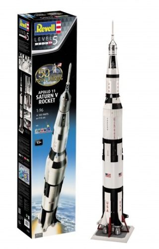 Revell 3704 Apollo 11 Saturn V Rocket (50 Years Moon Landing) 1/96 (3704) űrhajó makett