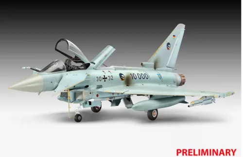 Revell 3757 Eurofighter Typhoon The kit now includes the coveted weapon frame of the 2-seater version 1/32 (03757) repülőgép makett