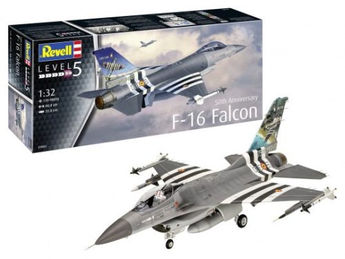 Revell 3802 F-16 Falcon - 50th anniversary 1/32 (03802) repülőgép makett