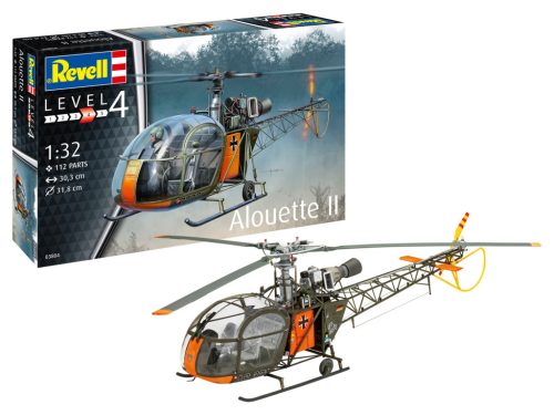 Revell 3804 Alouette II 1/32 (3804) helikopter makett