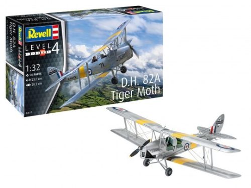 Revell 3827 D.H. 82A Tiger Moth 1/32 (03827) repülőgép makett